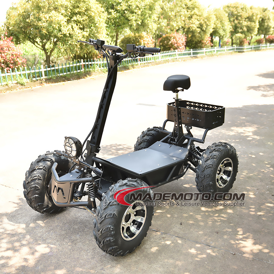 12V Toy Car ATV With Tractors, Plow, And Cultivator 8000W 4X4 Electric 4 Wheeler Scooter