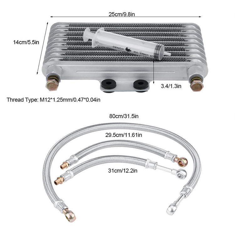 Motorcycle CB CG engine modified oil cooler oil radiator oil cooler