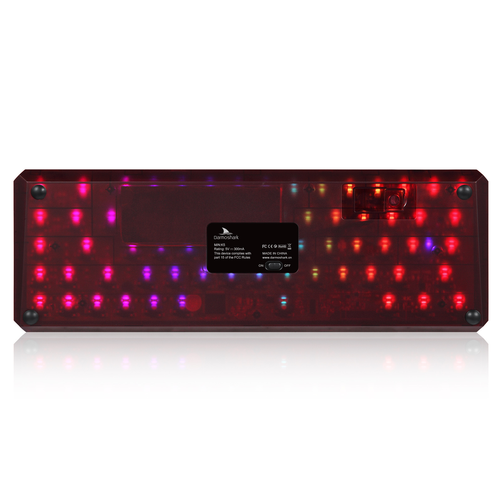 Original Facotry Darmoshark K5 RGB Gaming Mechanical Keyboard 68 Keys Wireless Dual-Mode Hot Swap For PC Desktop Gamer