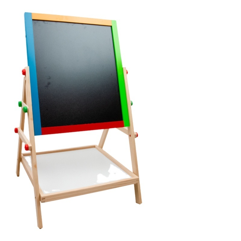 Wooden Easel for Kids 3 in 1 Kids Easel with Paper Roll Adjustable Height Art Easel Magnetic Drawing board