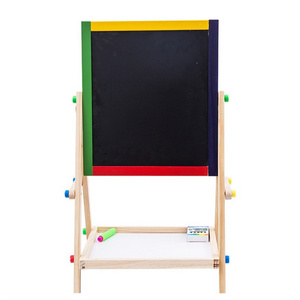 Wooden Easel for Kids 3 in 1 Kids Easel with Paper Roll Adjustable Height Art Easel Magnetic Drawing board