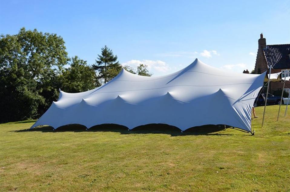 Custom festival double PVC coating white waterproof fabric bedouin stretch party tent for events for 5 years