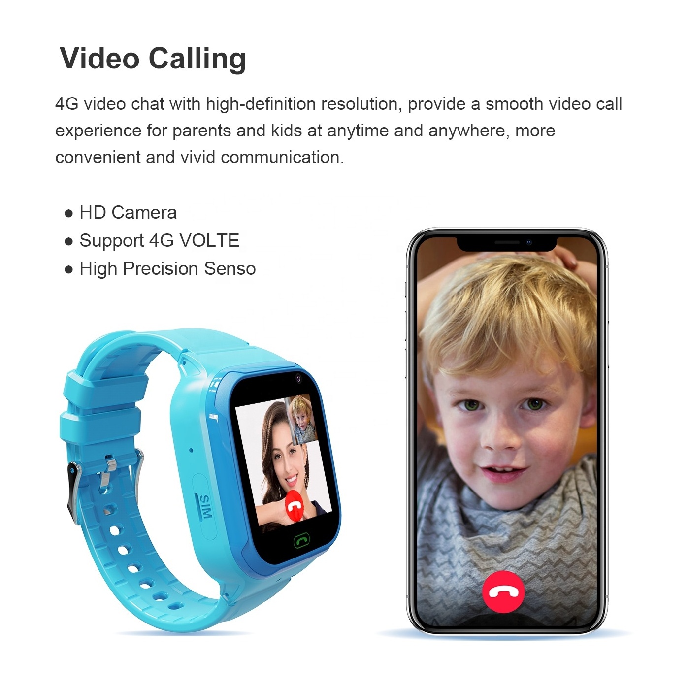 1.4 Inch Touch Screen SOS Call  Anti-Lost Monitor IP67 Waterproof Child Baby 4G gps tracker kids smart q12 watch with camera