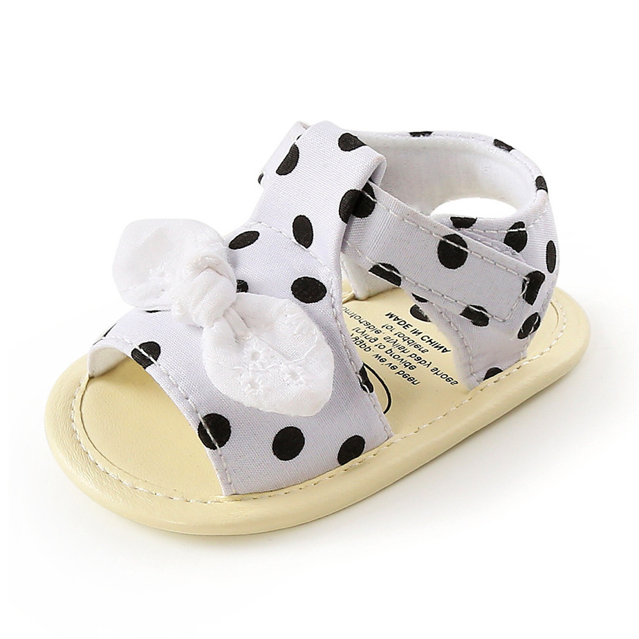 Slip-On Polka Dots Stripe Denim Fashion Moccasins Shoes For Summer Baby Shoes For 0-24 Months