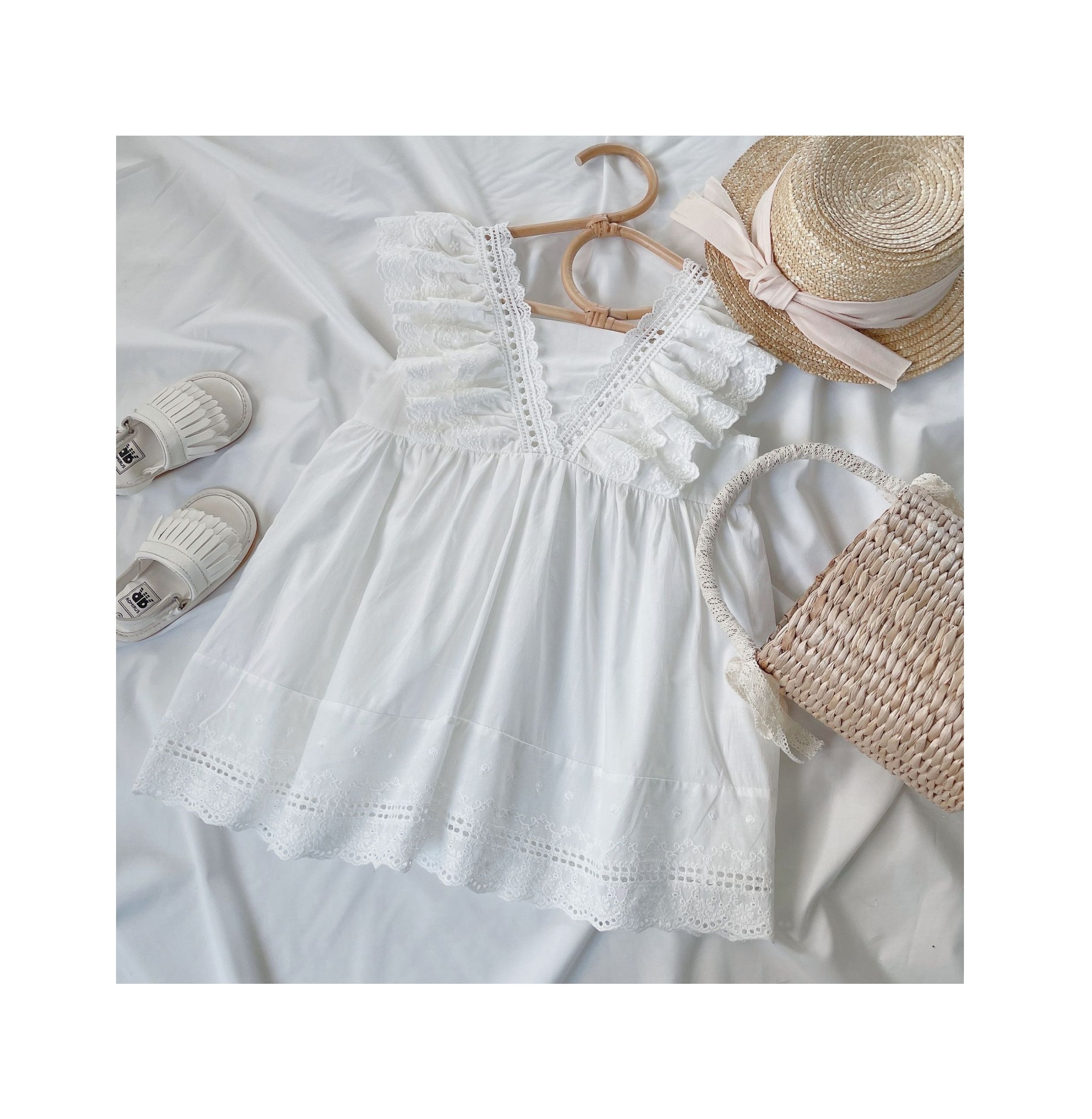 Fashion Children Backless Bows Kids Summer Short Sleeve Dress Kids Infant Girls Dresses Princess Dress