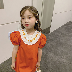 2021 Hot Selling Children Baby Girl Skirt Breathable Solid Little Girl Cute Skirts Dresses