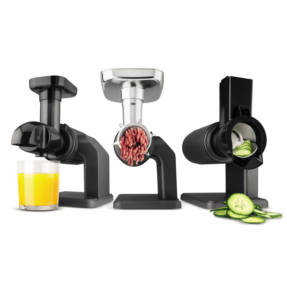 New Arrival Portable Electric Stainless Steel 3 In 1 Meat Grinder Salad Fruit Slow Juicer Masticating Machine