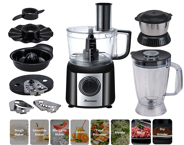 Factory Price Commercial 1.4L Portable Food Fruit Mixer Multifunctional Electric Food Processor