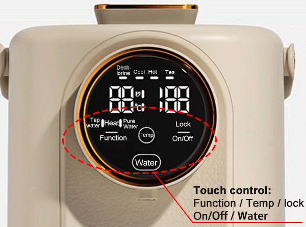 New Design Multifunctional Household 3L Electric Keep Warm Insulation Thermo Pot With Water Dispenser