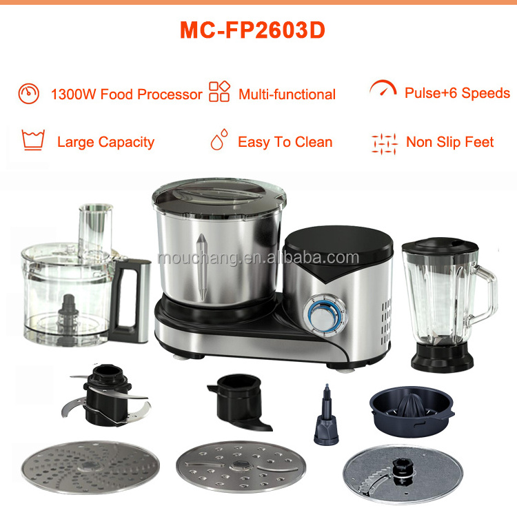 Mouchang food processor with dough mixer, juicer blender,meat grinder