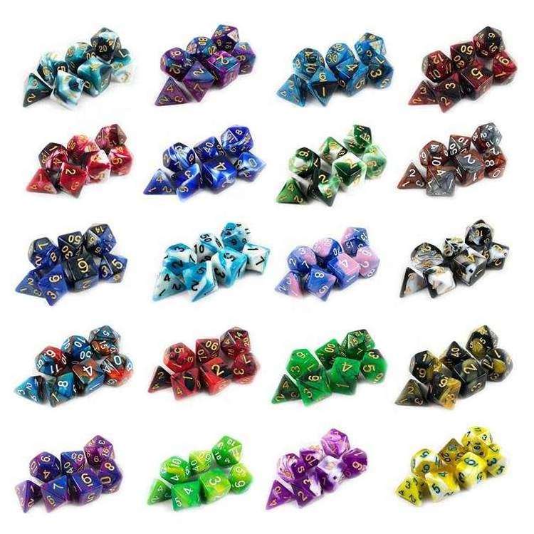 Wholesale Price Colored Shaker Tower D20 Rpg Zinc Alloy Blank Board Game Adult Polyhedral Custom Metal Dice