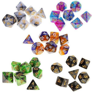 Wholesale Price Colored Shaker Tower D20 Rpg Zinc Alloy Blank Board Game Adult Polyhedral Custom Metal Dice