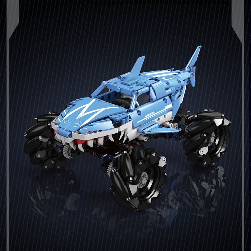 MOULD KING 18032 Technical Megalodon Monster Truck  Kids DIY Toy  Bricks APP MK Giant Remote Control Car Model Building Blocks