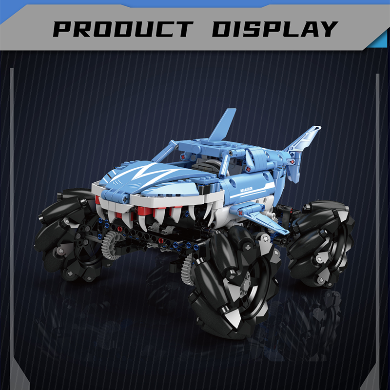 MOULD KING 18032 Technical Megalodon Monster Truck  Kids DIY Toy  Bricks APP MK Giant Remote Control Car Model Building Blocks