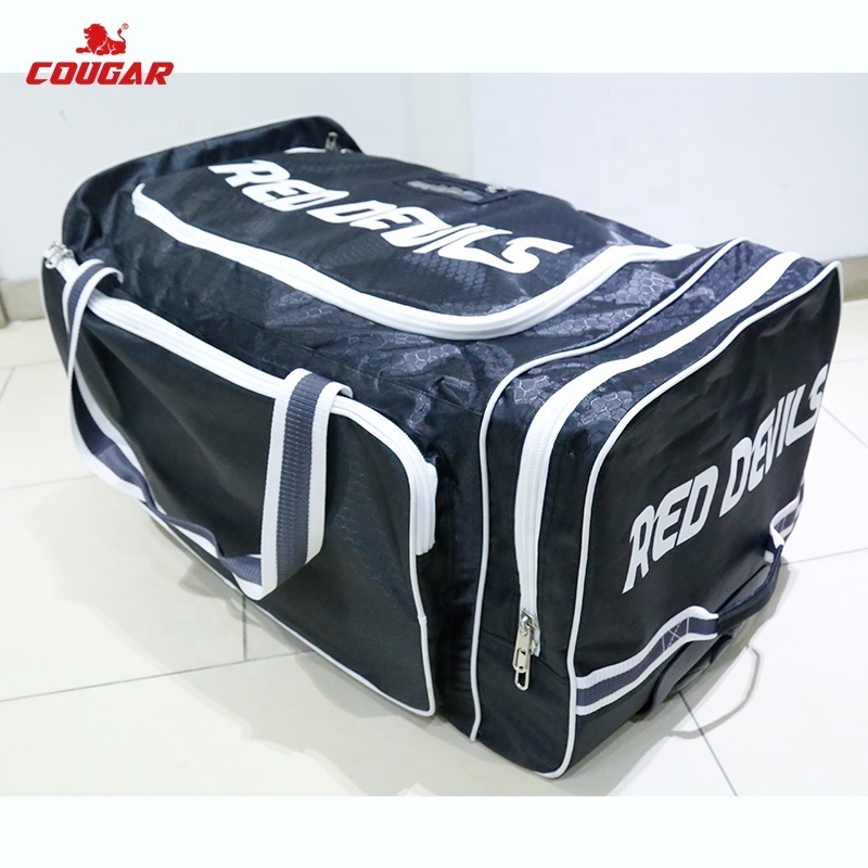 Cougar Factory Custom Hockey Equipment Storage Ice Hockey Trolley Carry Bag Field Hockey Bag