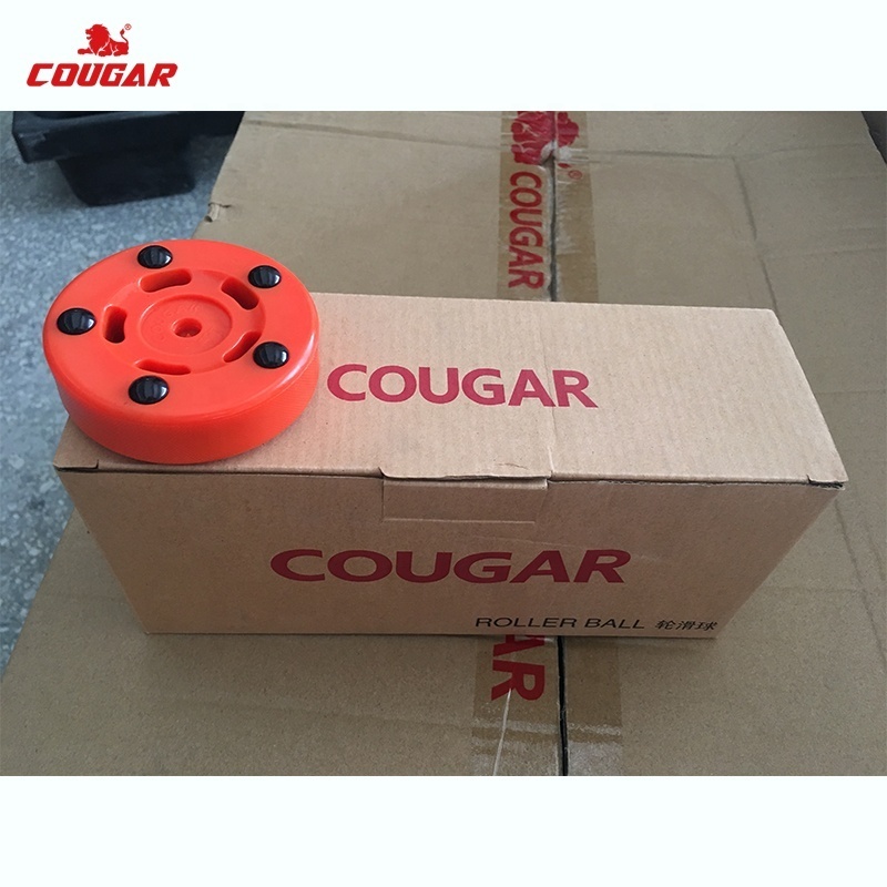 Factory Hockey Balls Cougar Custom Logo Brand Ice Field Ball Hockey Puck For Training Inline Hockey Equipment