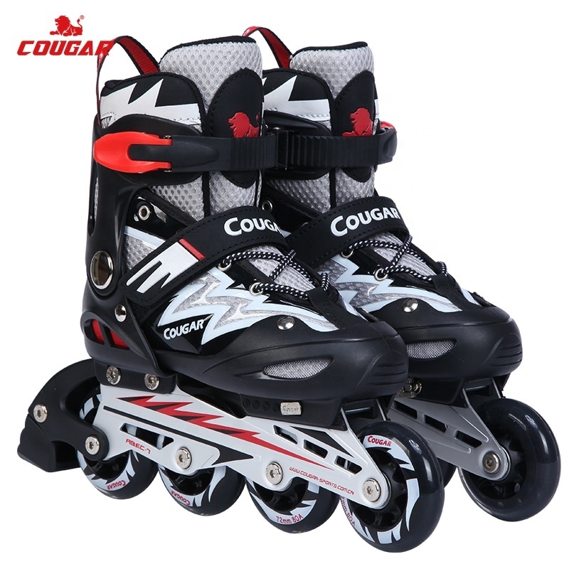 Cougar Comfortable Upper Adjustable Skates For Kids Boys Girls Toddler Skating Rink Children