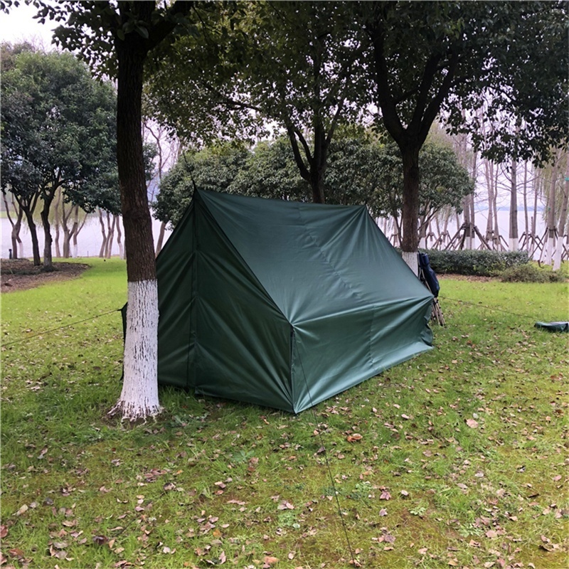 MCETO Outdoor Tent Hammock Cover Dark Green Multi-function Tarp Portable Waterproof Flysheet Sun Shelter Camping