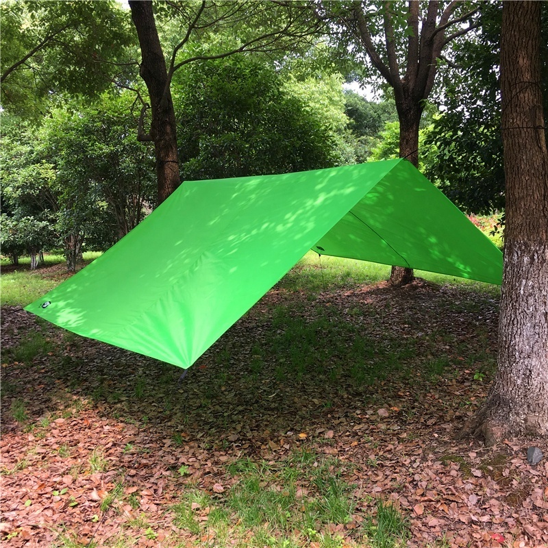 Factory Supply 3X3 Meters Hammock Camping Tarp Outdoor Waterproof Tent Rain Fly