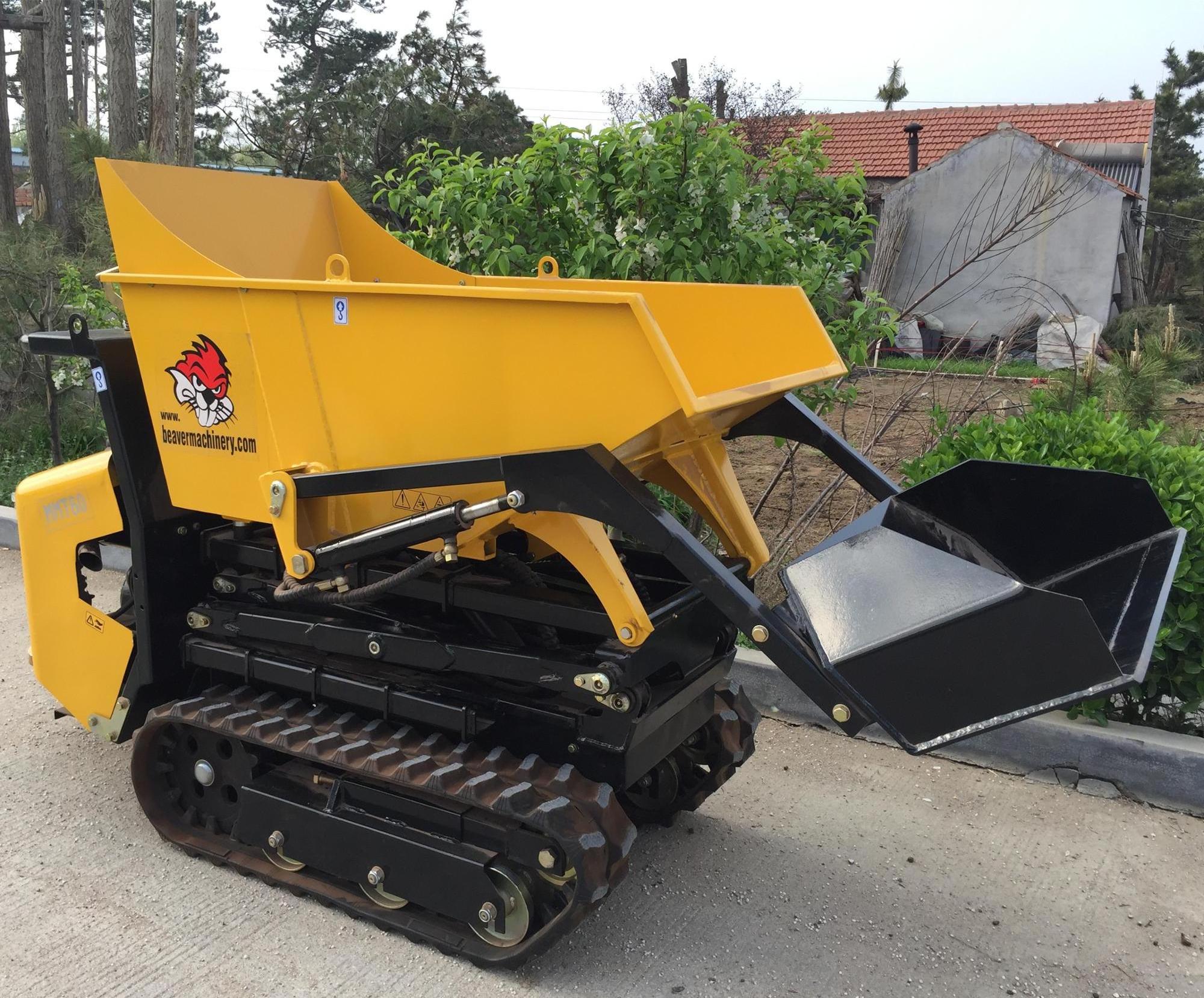 High quality 13hp mini track dumper with Honda Electric start engine