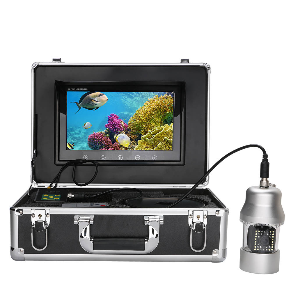 9 Inch 50m IP68 Waterproof Underwater Fishing Video Camera fish finder with 360 Degree Rotating Camera for sea fishing