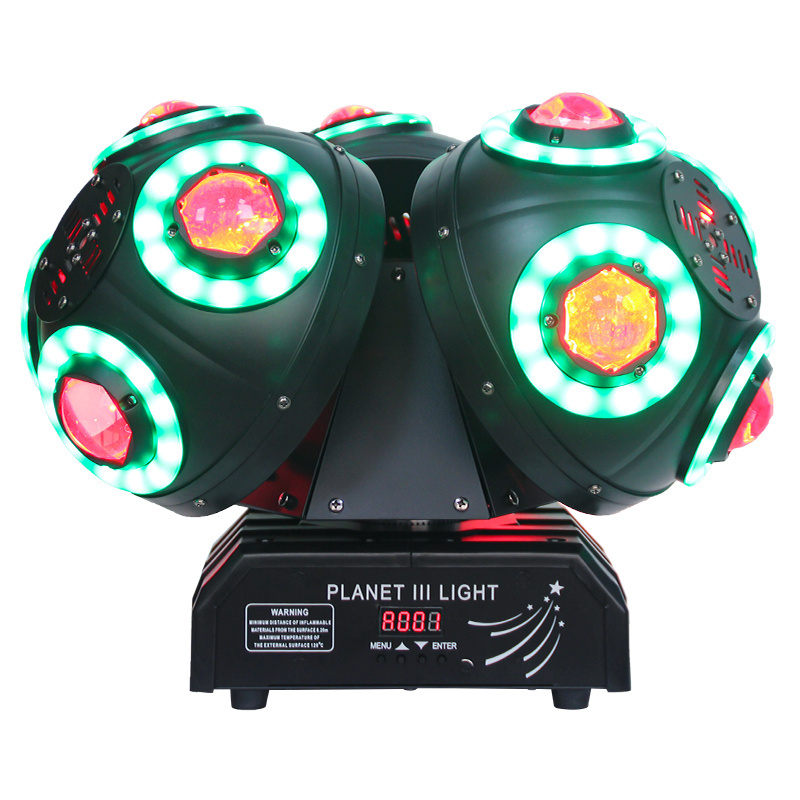 Three Head Beam Moving Head Laser Light Dual Arm Rotation 3 Head RGBW Led Moving Light Dj Disco Stage Light