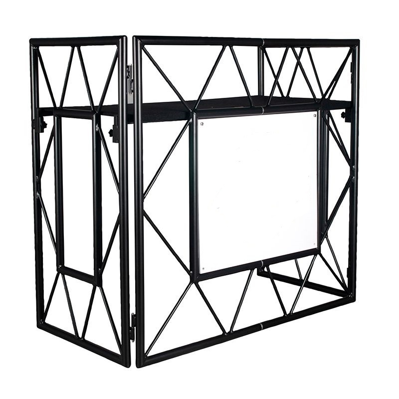 Aluminum Portable DJ Table High Quality Assemble Foldable Mobile DJ Truss Booth For Night Bar