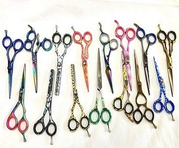 barber and hair dressing scissors