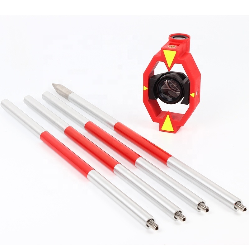 SP063 FDC063 Mini Prism, GMP111 Prism with 4 Poles, Survey Mini Prism for Lei ca Total Station Surveying mini Prism Set/