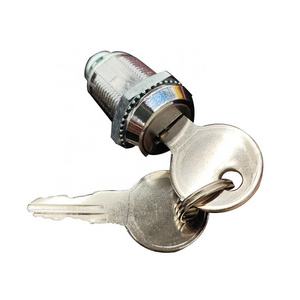 Wholesale Zinc Alloy Drawer Cam Lock 90 Degree 27mm Mini Tubular with Keys