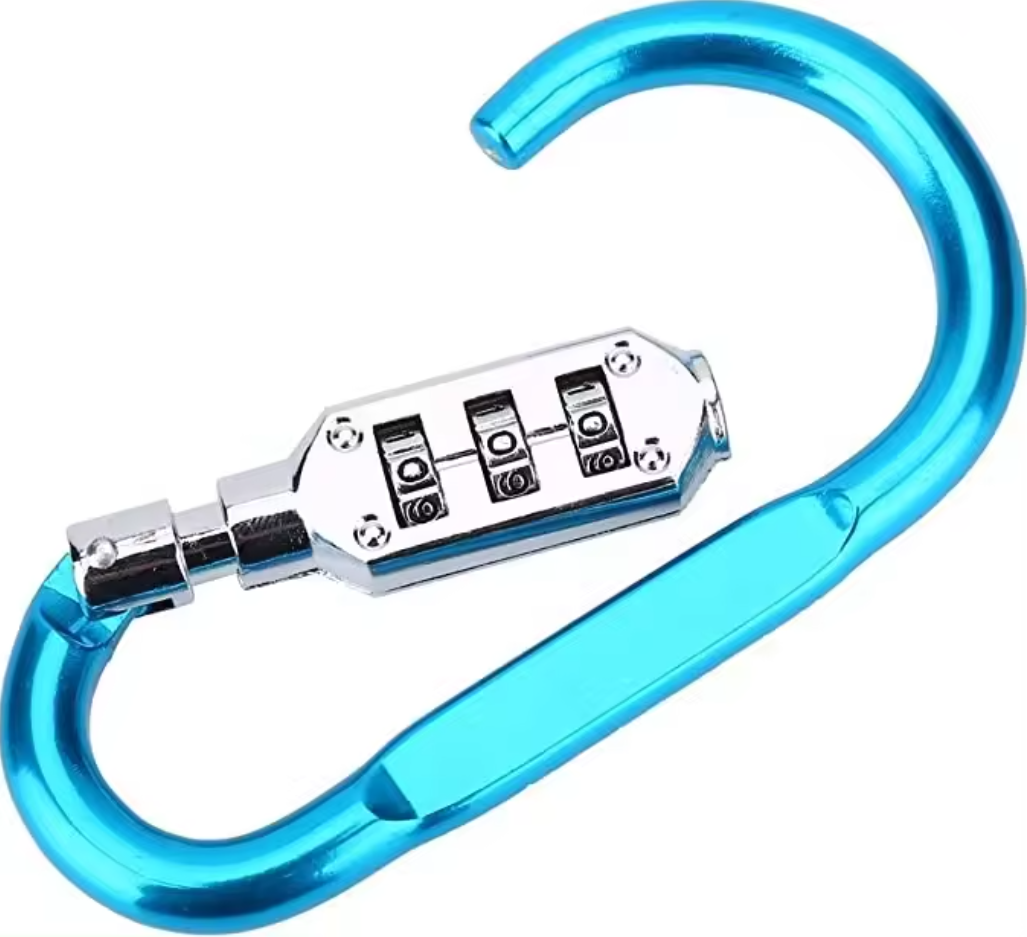 Combination Code Lock Safe Travel Bag Luggage Security OEM Locker Lock Code Zinc Alloy D-Ring Chain Clip Hook Combination Lock