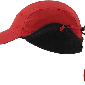 Factory Price Outdoor Ear Flaps Hat Waterproof and Warm Wool Lining Baseball Cap Winter Earmuff Cap