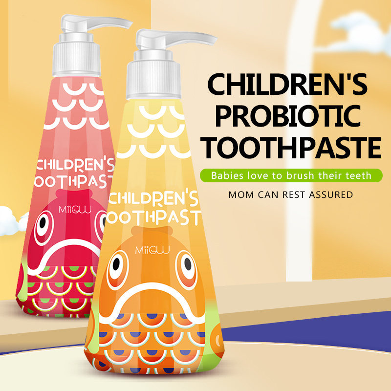 Natural Kids Toothpaste Oral Freshing Protection Teeth Whitening Anticavity Fluoride Toothpaste With Children Fruitly Flavored