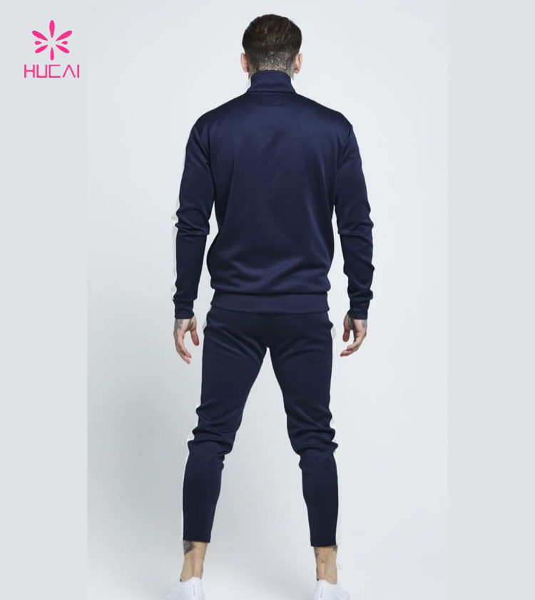 High Quality  Custom Mens Sports Blank  Plain slim fit velour hoodies sweatshirts Tracksuit