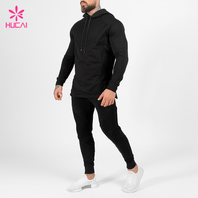 Wholesale Urban Streetwear Hoodie And Jogger Set Mens Fleece Custom Made Sweat Suits