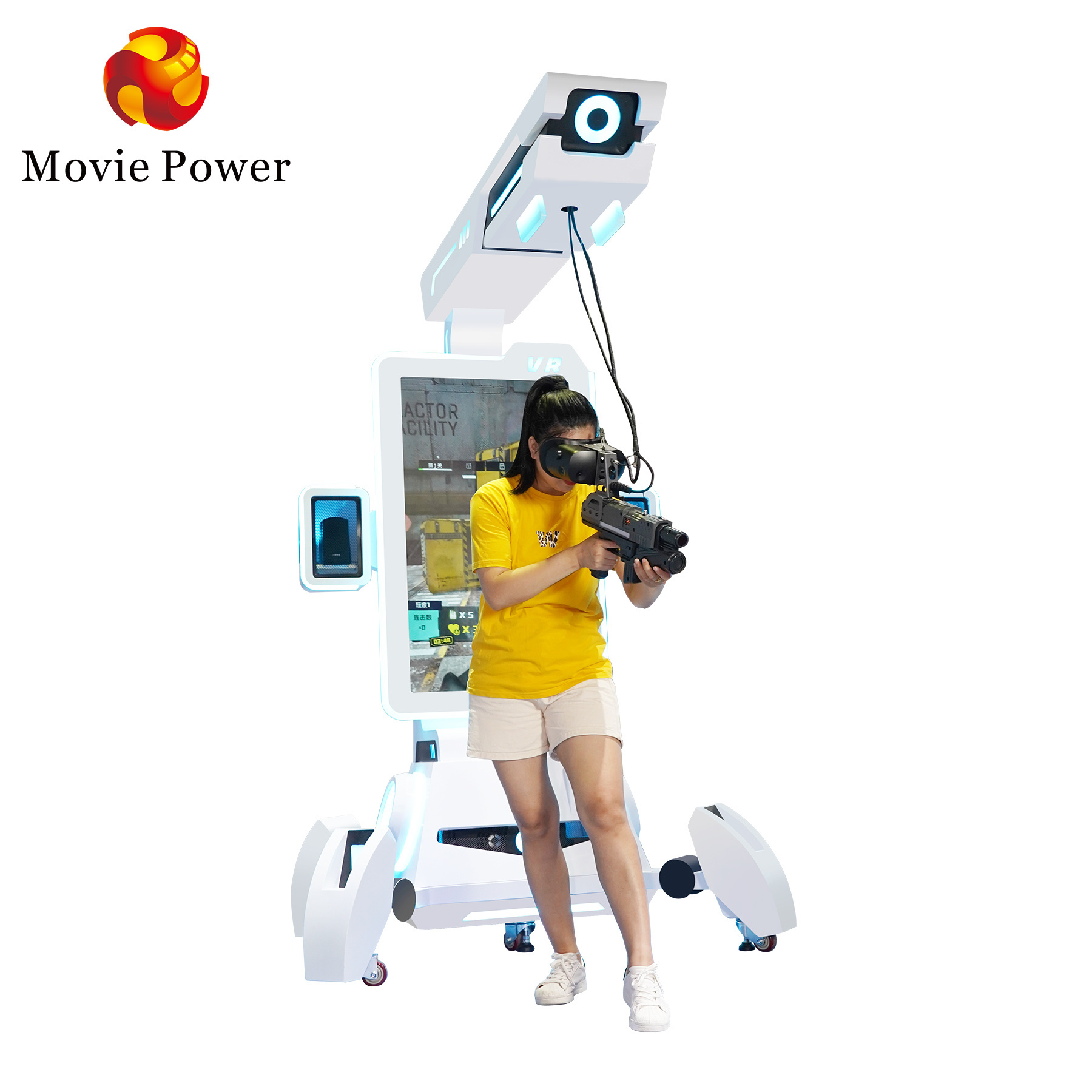 Coin Operated Game 1 player Virtual Reality Shooting Interactive Simulator Game Arcade Machine Gun