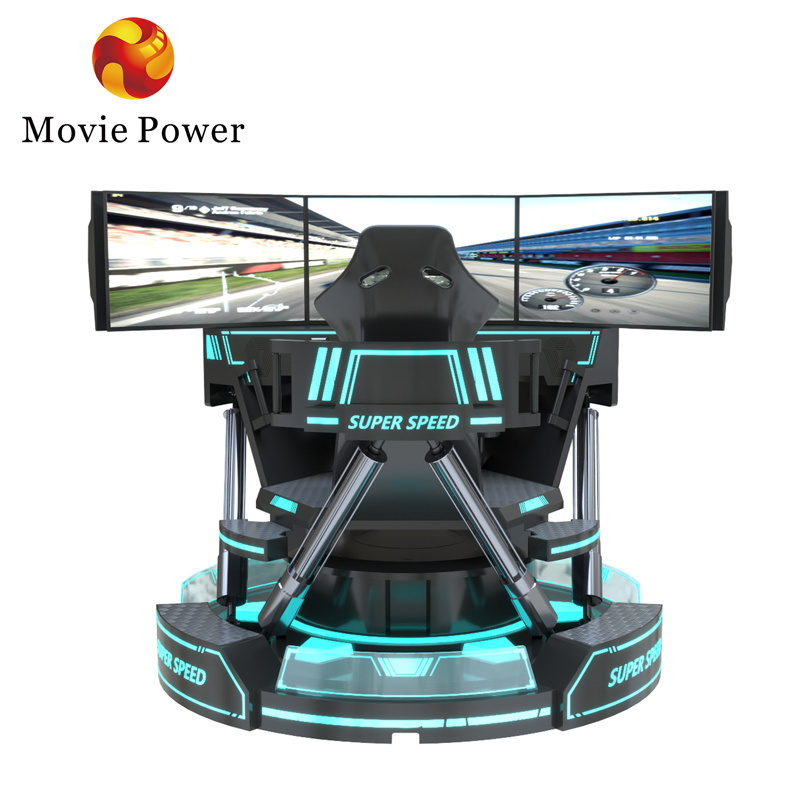 Movie Power 6dof motion platform for driving simulator hydraulic racing simulator 4d Car Racing Game Machine simulator