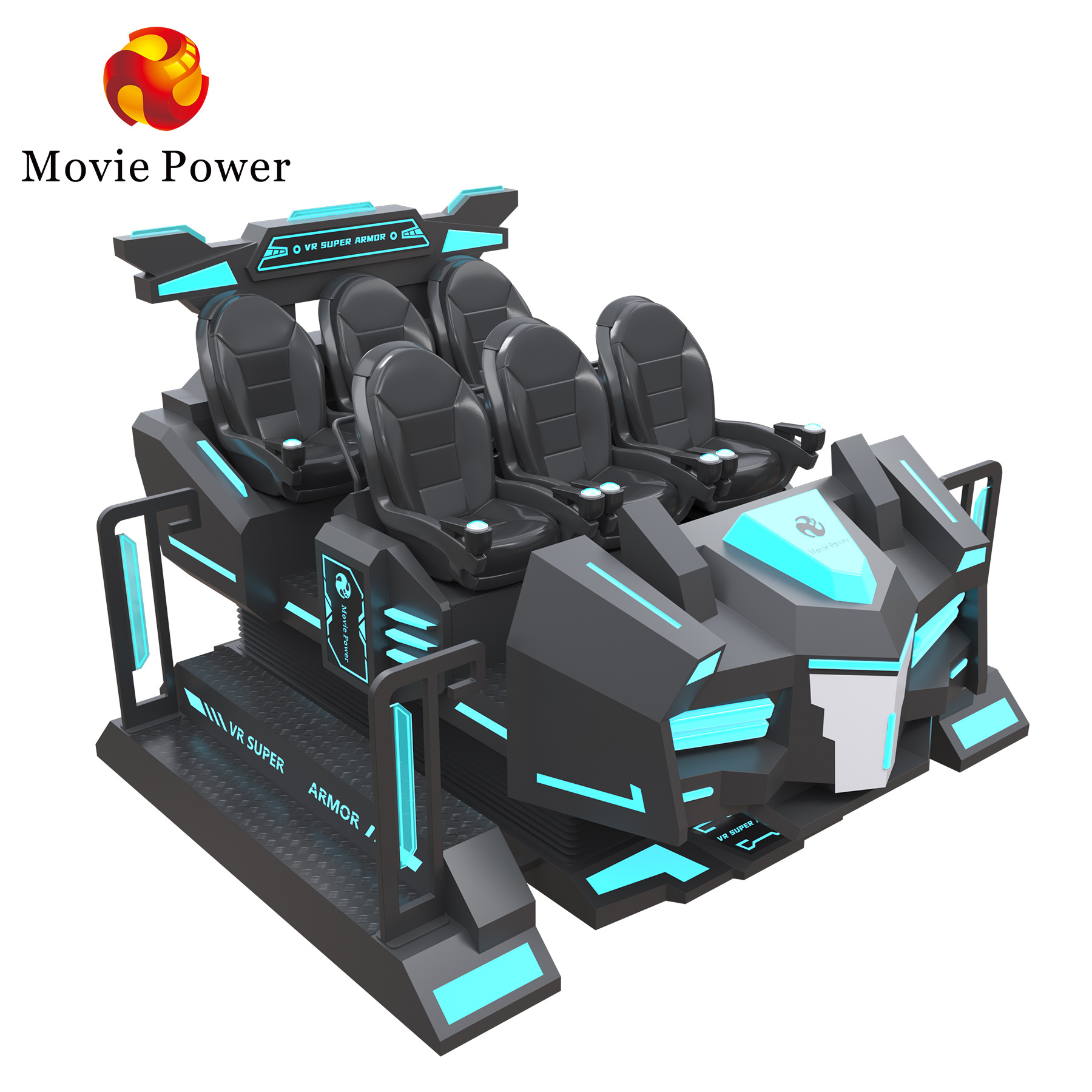 Amusement Park Rides Vr 9D Cinema Factory Price 9D Vr  Glasses 6 Seats Vr Amusement Game 9D Simulador De Cinema