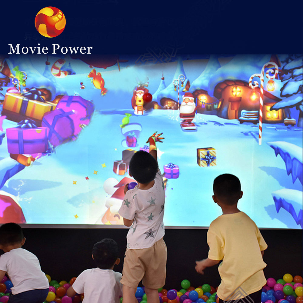 3D Interactive Ball Game for Kids Big Floor Wall Projection Games kids indoor Playground Park