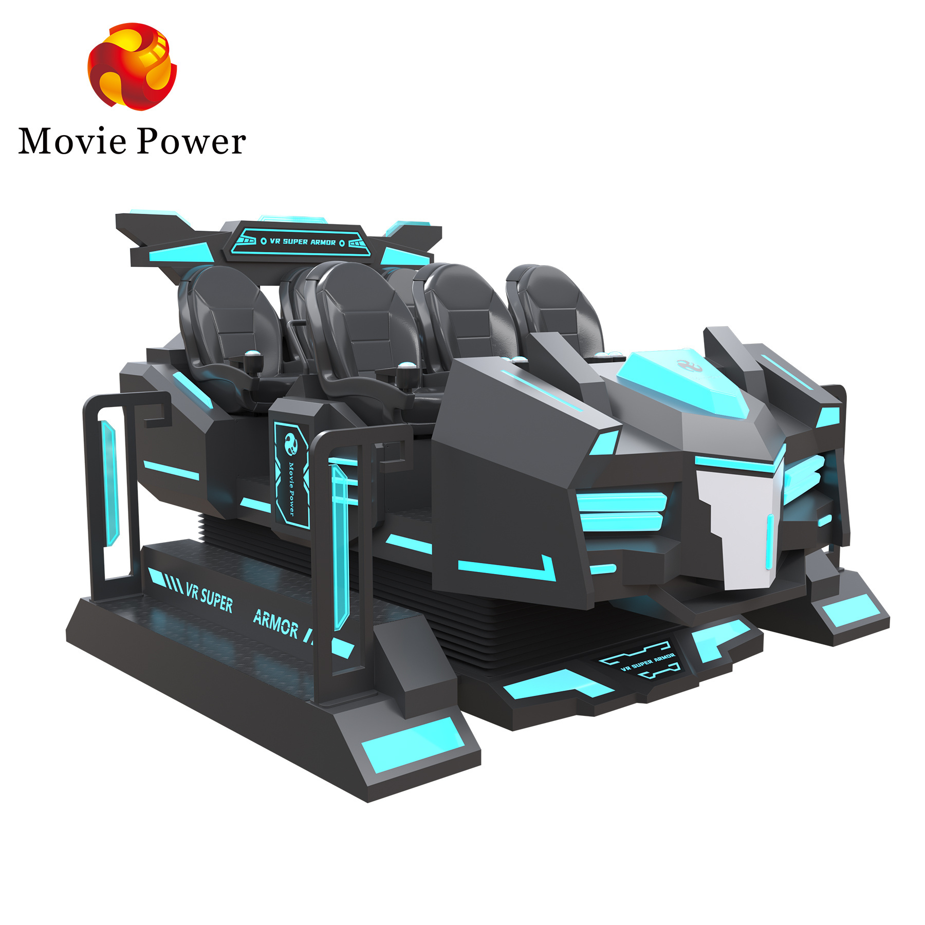 Amusement Park Rides Vr 9D Cinema Factory Price 9D Vr  Glasses 6 Seats Vr Amusement Game 9D Simulador De Cinema