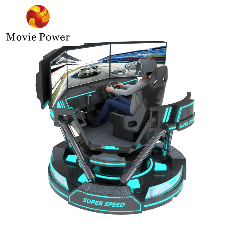 f1 racing simulator hydraulic driving simulator seat exciting 3 screen vr car racing driving