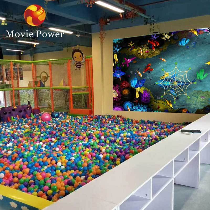 3D Interactive Ball Game for Kids Big Floor Wall Projection Games kids indoor Playground Park