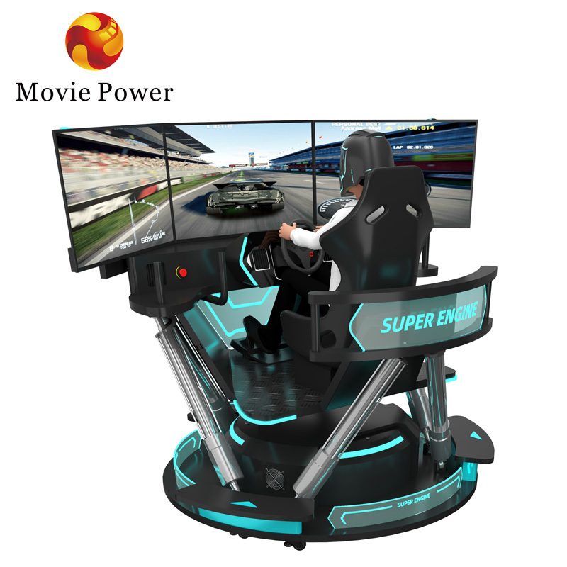 Earn Money 3 Screens 6 dof f1 Racing Seat Simulator Motion Car Gaming Chair Driving Simulator Price Coin Operated Games for Mall