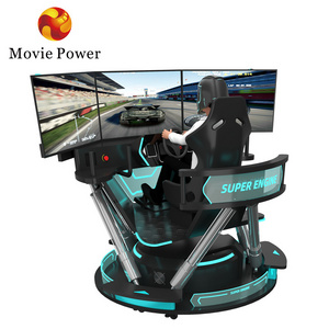 Earn Money 3 Screens 6 dof f1 Racing Seat Simulator Motion Car Gaming Chair Driving Simulator Price Coin Operated Games for Mall