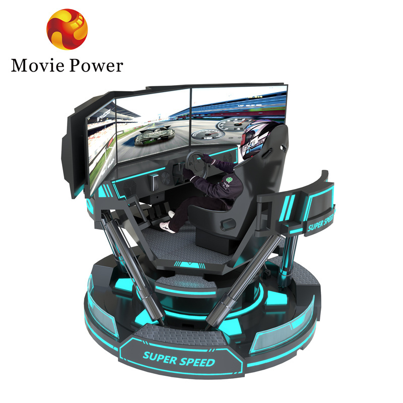 f1 racing simulator hydraulic driving simulator seat exciting 3 screen vr car racing driving