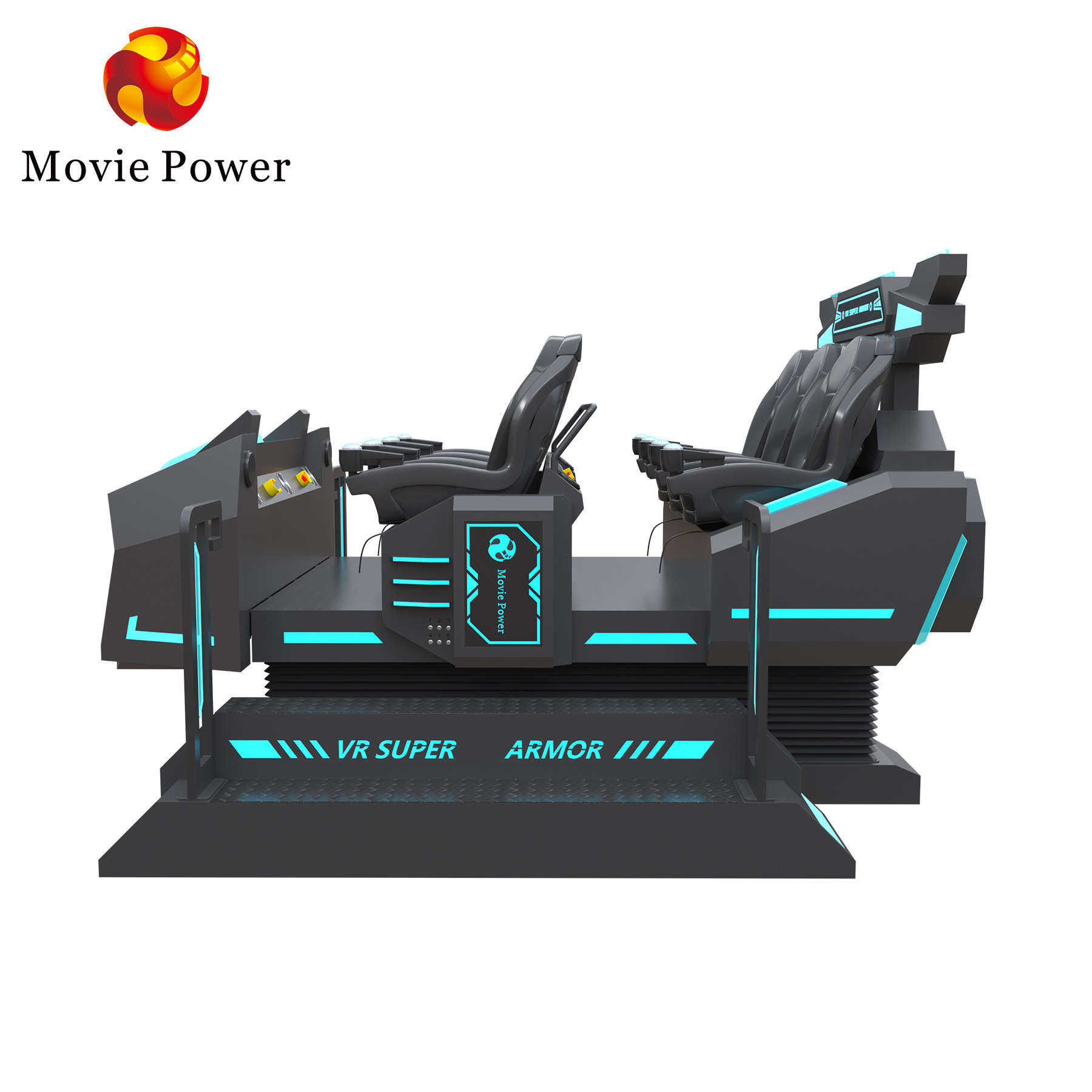 Amusement Park Rides Vr 9D Cinema Factory Price 9D Vr  Glasses 6 Seats Vr Amusement Game 9D Simulador De Cinema