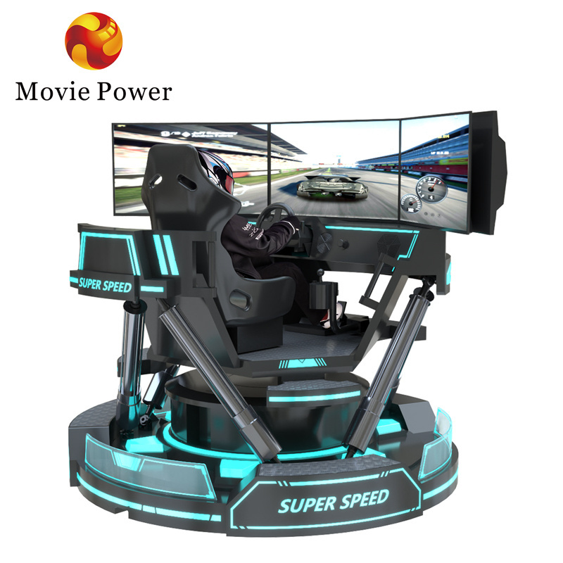 Movie Power 6dof motion platform for driving simulator hydraulic racing simulator 4d Car Racing Game Machine simulator