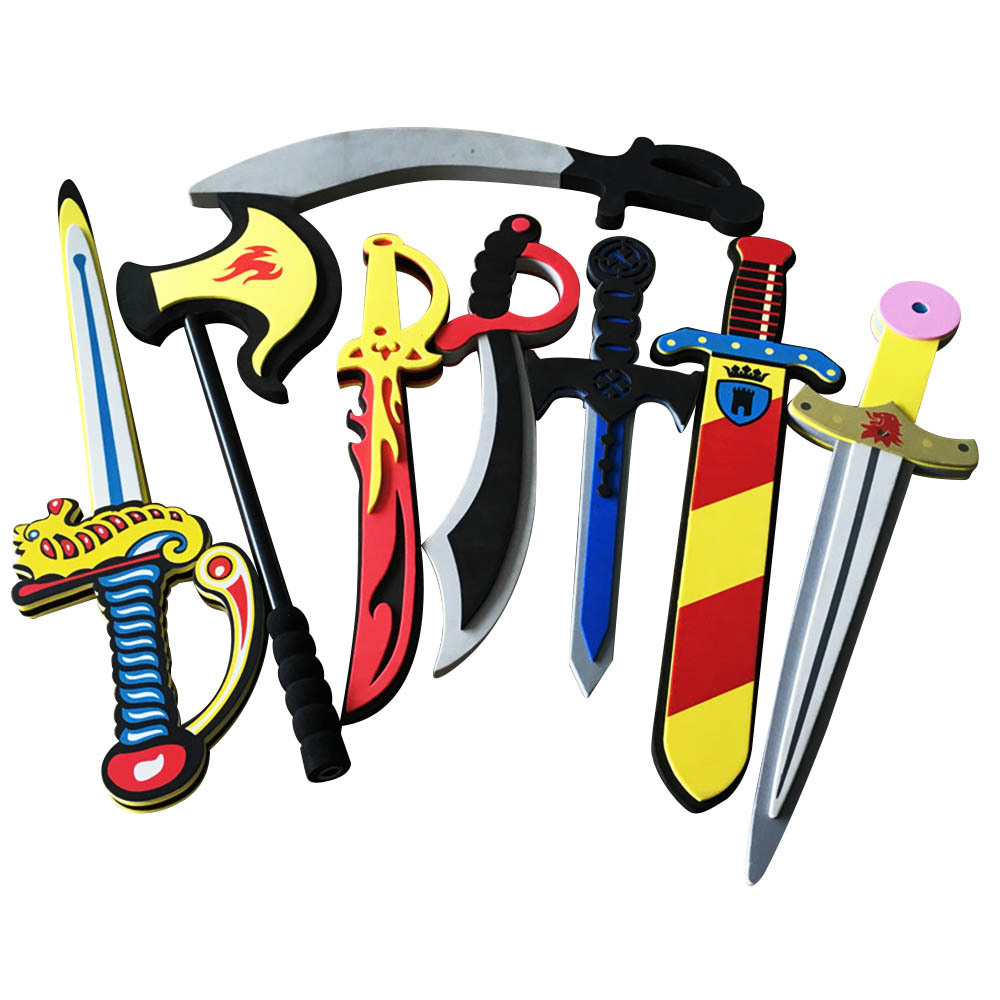 Role Play Safe Plastic Soft EVA Foam Plastic Sword and Shield Pirate Shield Set Toy