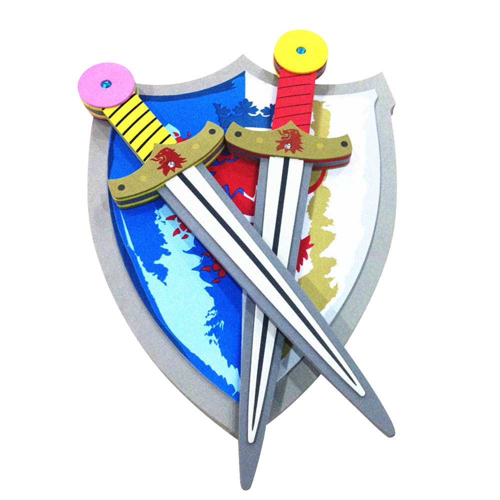 EVA Toy Weapons Kit Kids Foam Toy Gifts EVA Pirate Sword Shield Set