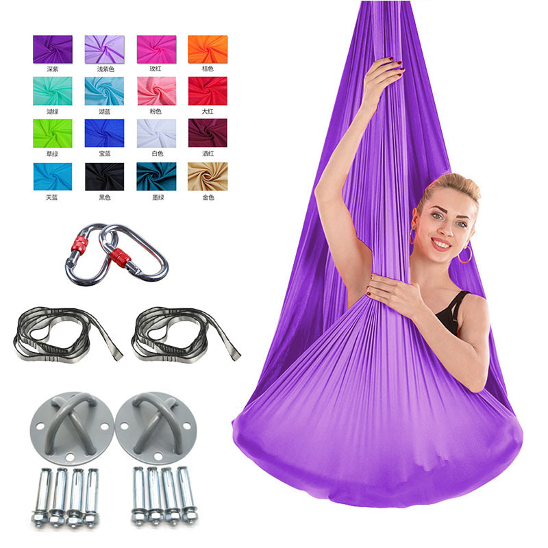 Aerial Yoga Hammock Trapeze Sling Hanging Indoor Yoga Swing